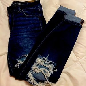 American eagle ripped jeggings